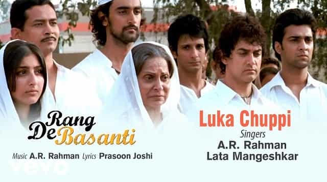 Luka Chuppi Lyrics - Rang De Basanti | Lata Mangeshkar
