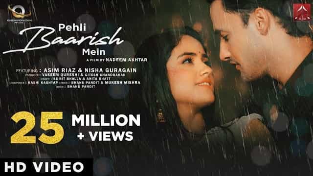 Pehli Baarish Mein Lyrics - Asim Riaz
