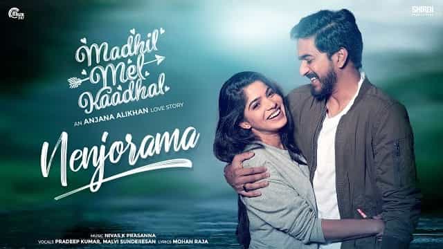 Nenjorama Lyrics - Madhil Mel Kaadhal