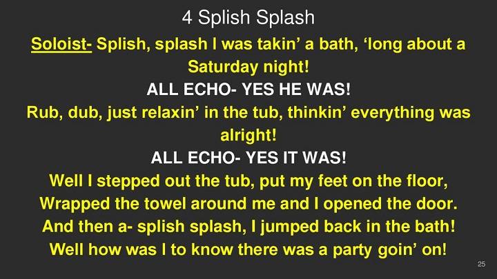 Full Lyrics Of Splish Splash Song Full Lyrics Of Splish Splash Song