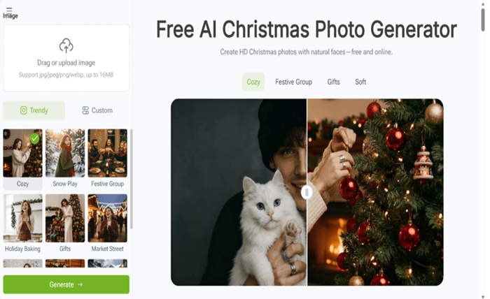 VisualGPT AI Christmas Photo Generator for Customizable Festive Portraits and Professional Image Refinement VisualGPT AI Christmas Photo Generator for Customizable Festive Portraits and Professional Image Refinement