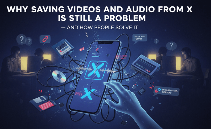 Why Saving Videos and Audio from X Is Still Difficult Why Saving Videos and Audio from X Is Still Difficult
